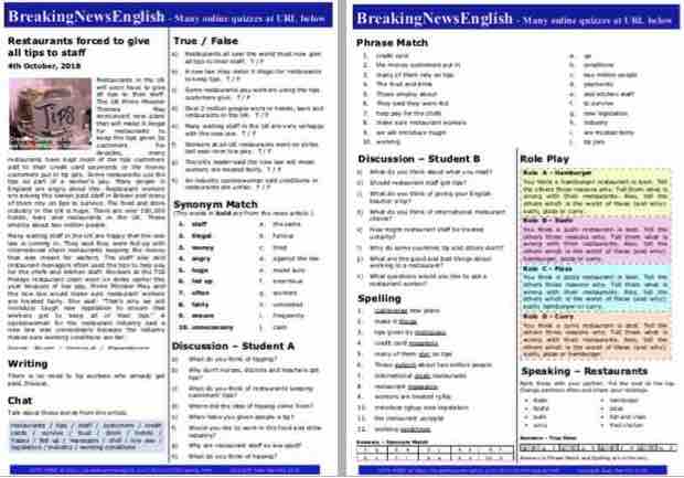 A 2-Page Mini-Lesson - Tipping